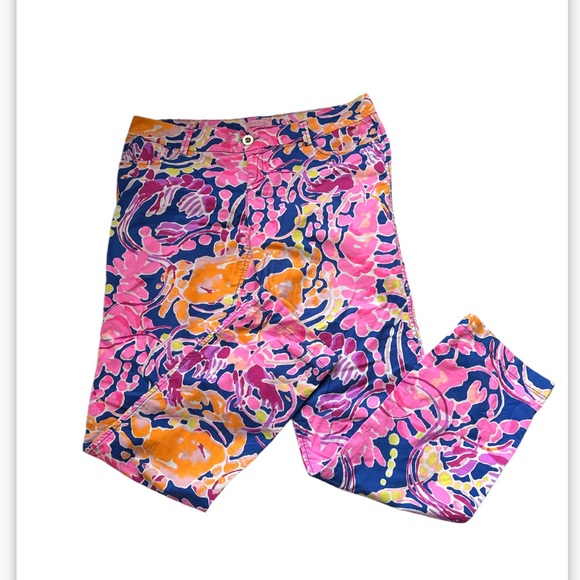 Lilly Pulitzer Callahan “Catch and Release”Chino pants size 10 - Picture 4 of 5